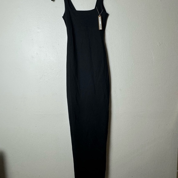 SKIMS BODY LONG SLIP DRESS SL-MAX-4112 ONYX BLACK SZ SMALL - Picture 5 of 15
